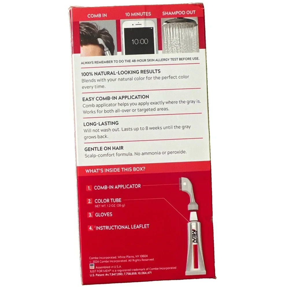 Just For Men Easy Comb-in Gray Hair Color with Applicator, Sandy Blonde